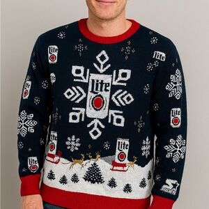 Ugly Christmas Sweater Bud Light
